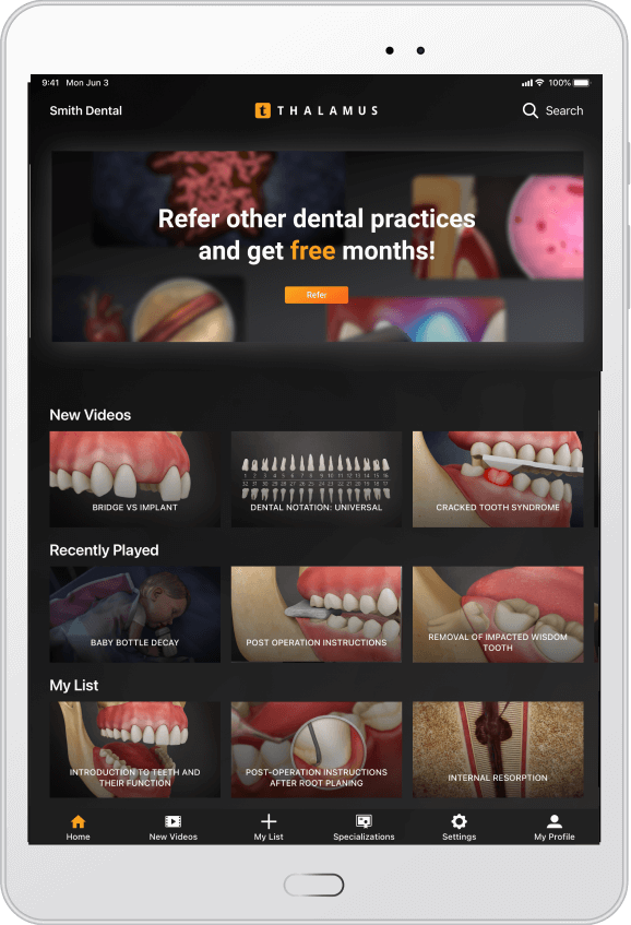 Thalamus on Android Tablets